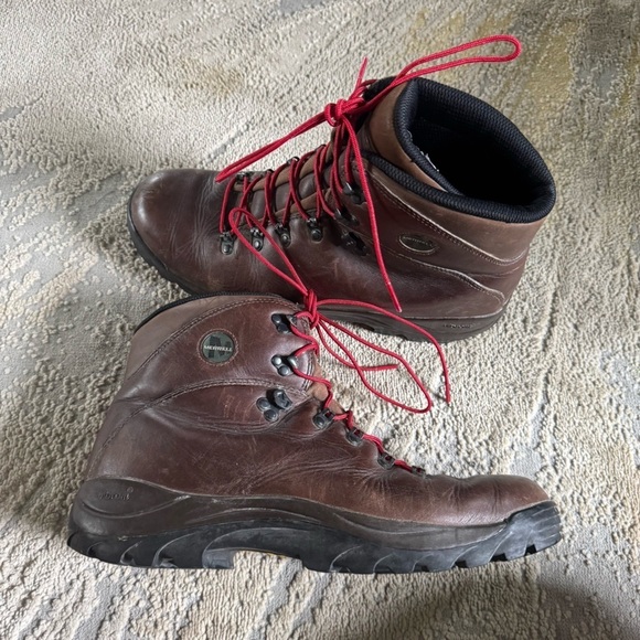 Merrell Summit Dark Brown Hiking outdoor Boots Leather Steel Toe Vibram 13 main image 10